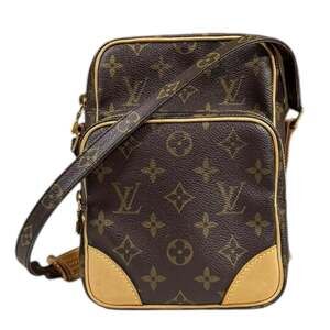 LOUIS VUITTON Authentic Brown Monogram Canvas Shoulder Bag